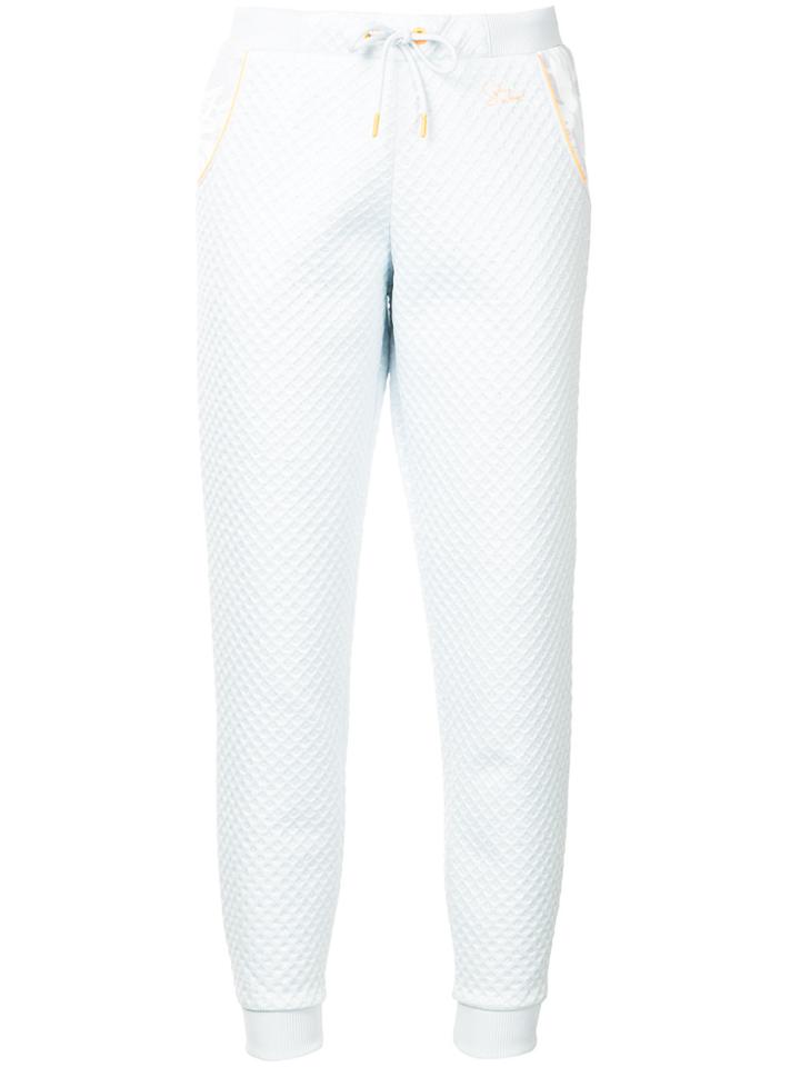 Puma X Sophia Webster Contrast-trim Textured Track Pants - Blue