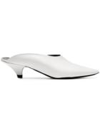 Proenza Schouler White 40 Leather Point Toe Mules