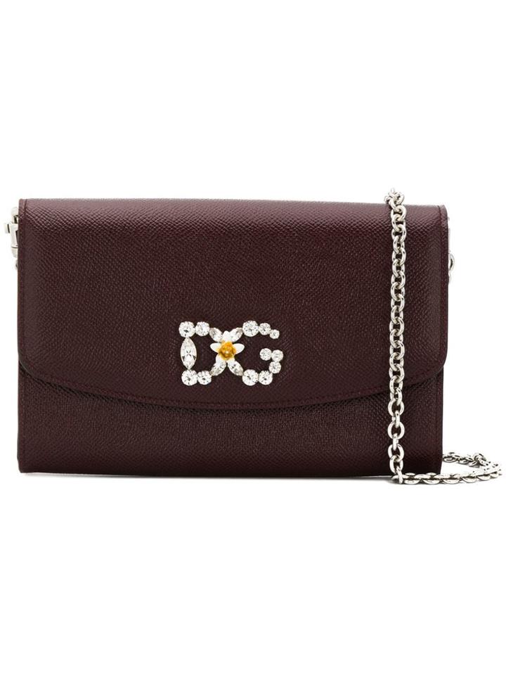 Dolce & Gabbana Mini Logo Cross Body Bag - Red