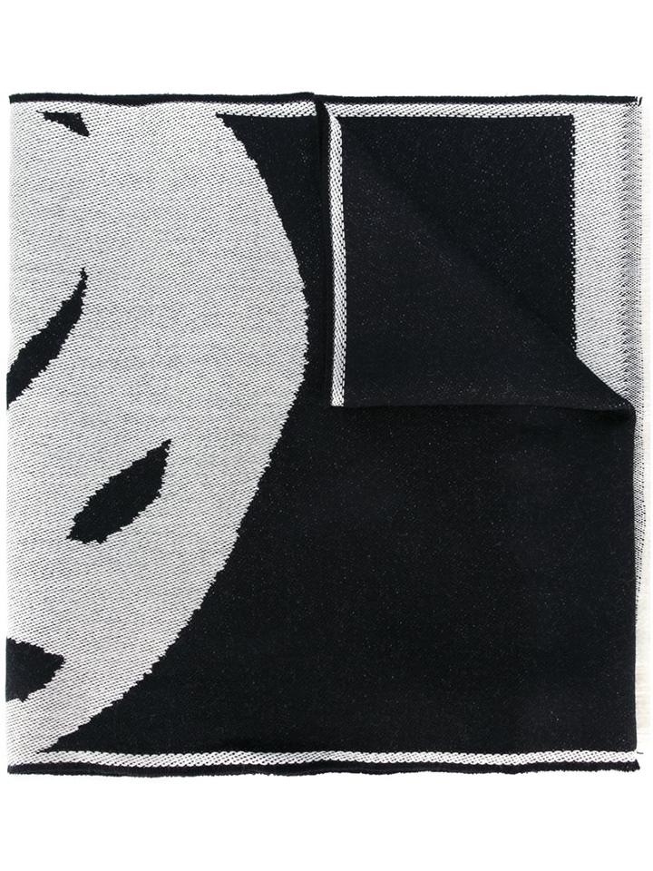 Alexander Mcqueen - 'big Skull' Knit Scarf - Men - Wool - One Size, Black, Wool