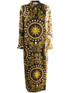 Fausto Puglisi Long Printed Shirt Dress - Black