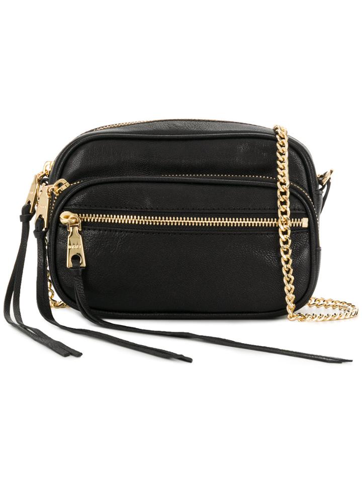 Dkny Double Zip Crossbody Bag - Black