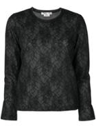 Comme Des Garçons Lace Sweatshirt - Black