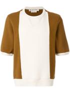 Marni Colour Block Knitted Top - Brown