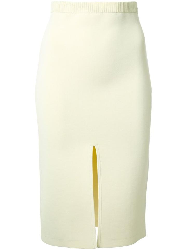 Dion Lee - Reversible Split Density Skirt - Women - Nylon/viscose - 8, Yellow/orange, Nylon/viscose