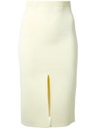 Dion Lee - Reversible Split Density Skirt - Women - Nylon/viscose - 8, Yellow/orange, Nylon/viscose