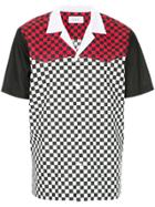 Ports V Checkered And Colour Block Print Shirt - Black