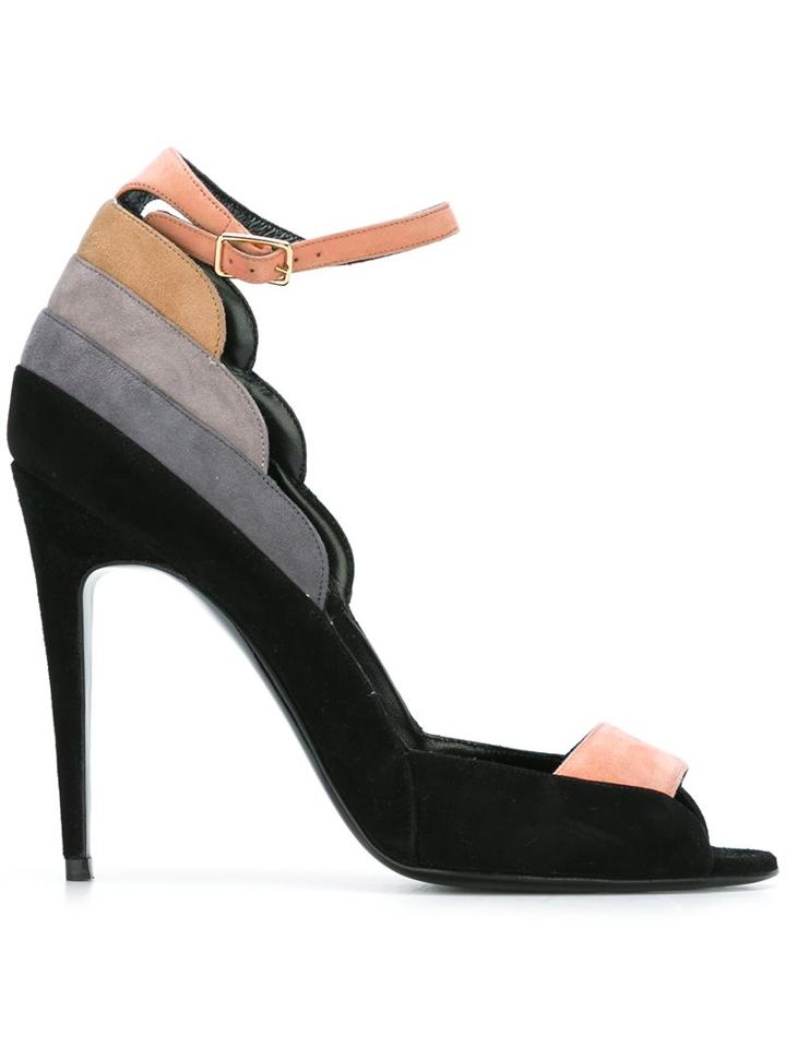 Pierre Hardy Ankle Strap Peep Toe Sandals