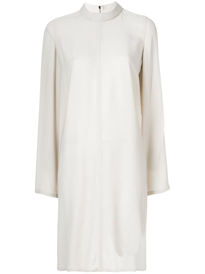 Rick Owens Moody Longsleeves Tunic Dress - Nude & Neutrals