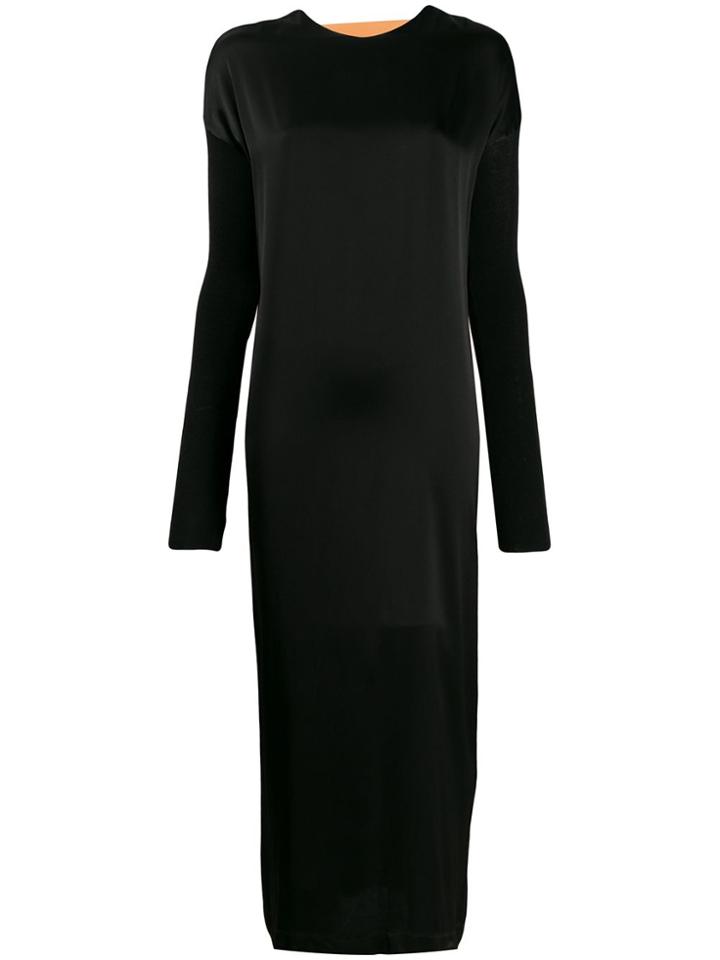 Marios Colour Block Dress - Black