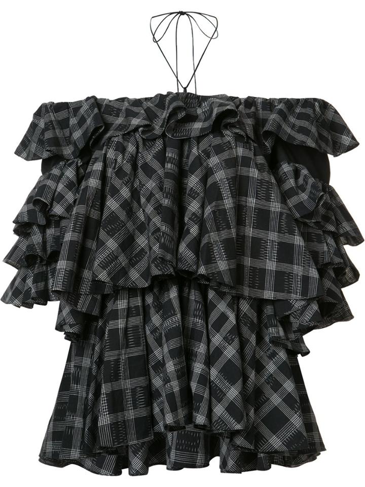 Tome Off-the-shoulder Ruffle Top - Black