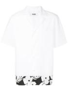 Msgm Short Sleeve Tropical Print Shirt - White