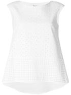 Blugirl Embroidered Tank Top - White
