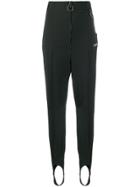 Off-white Zip-front Slim-fit Trousers - Black