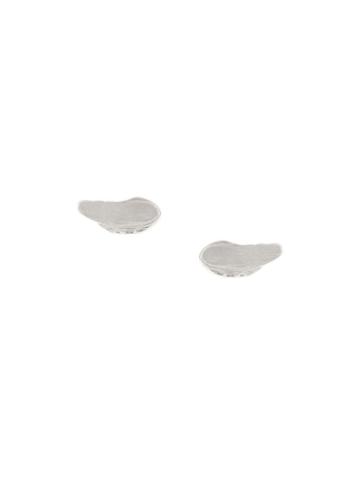 Fjord Brushed-effect Stud Earrings - Silver