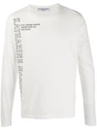 Katharine Hamnett London Long-sleeved Logo T-shirt - White