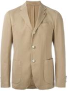 Lardini Three Button Blazer, Men's, Size: 48, Nude/neutrals, Cotton/viscose