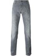 Etro Paisley Print Slim Jeans, Men's, Size: 31, Grey, Cotton/spandex/elastane