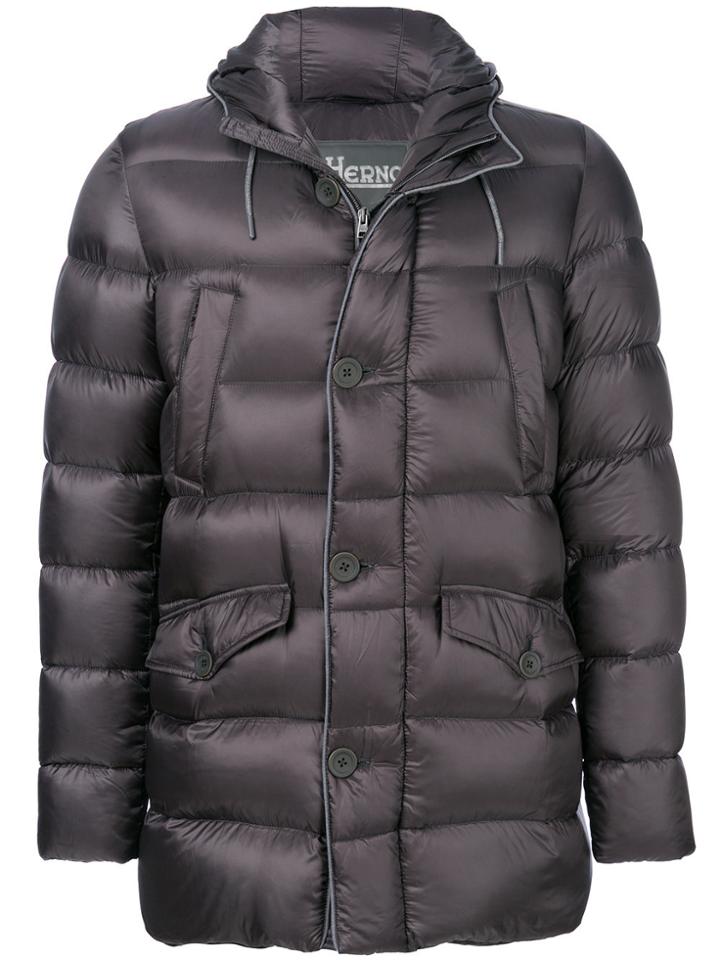 Herno Classic Padded Coat - Grey