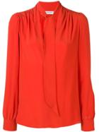 Philosophy Di Lorenzo Serafini Draped V-neck Blouse - Orange