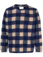 Corelate Plaid Knit Sweater - Blue
