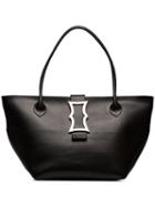 Dorateymur Black Lament Leather Tote Bag