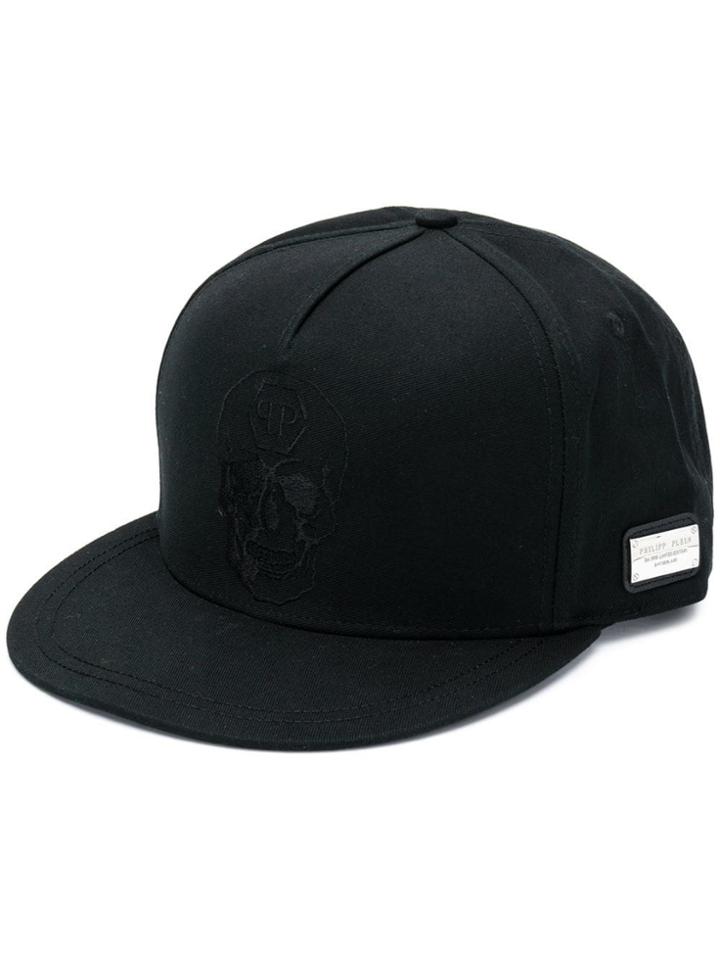 Philipp Plein Skull Logo Baseball Cap - Black