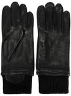 S.n.s. Herning 'redundant' Driving Gloves, Men's, Size: Medium, Black, Leather/merino