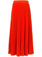Msgm Long Pleated Skirt - Pink
