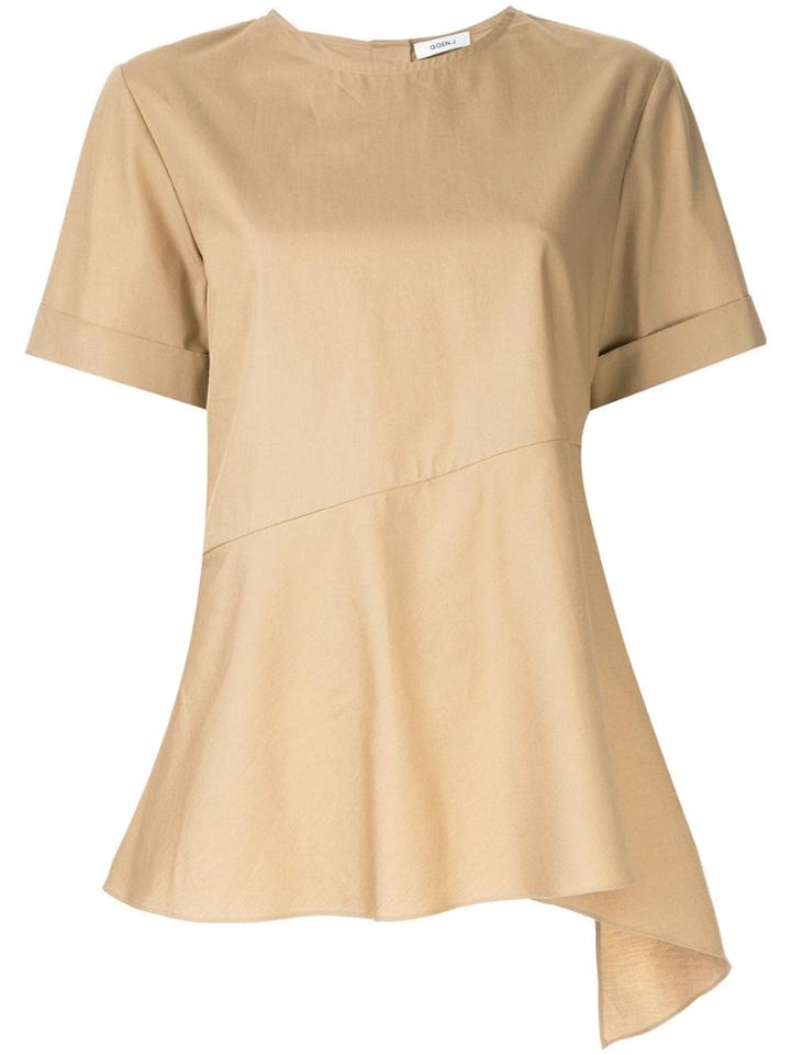 Goen.j Back Button Fastening Top - Brown