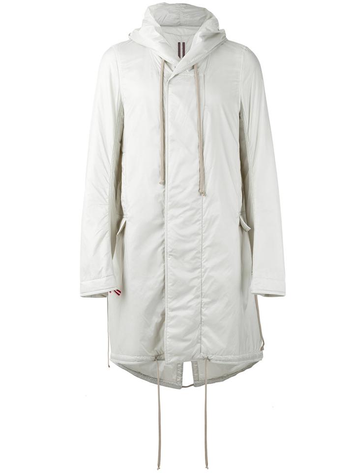 Rick Owens Drkshdw Lightweight Coat, Men's, Size: Small, Grey, Nylon/polyester