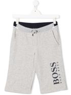 Boss Kids Logo Jersey Shorts - Grey