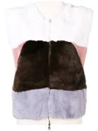 N.peal Reversible Cashmere Gilet - White