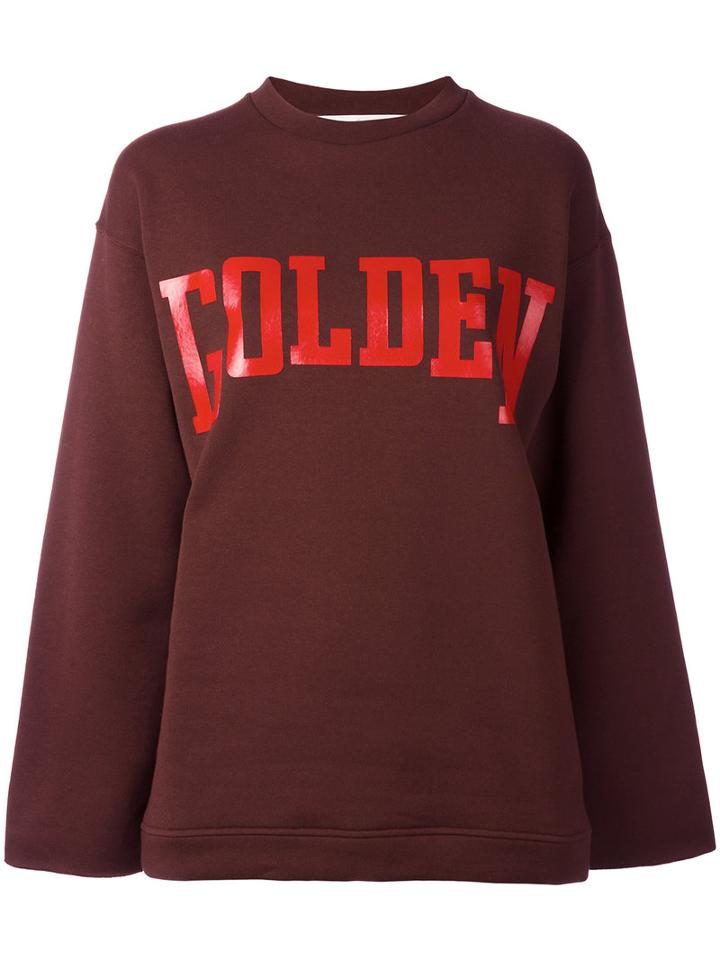 Golden Goose Deluxe Brand Raw Cut Sweatshirt, Women's, Size: Medium, Red, Cotton