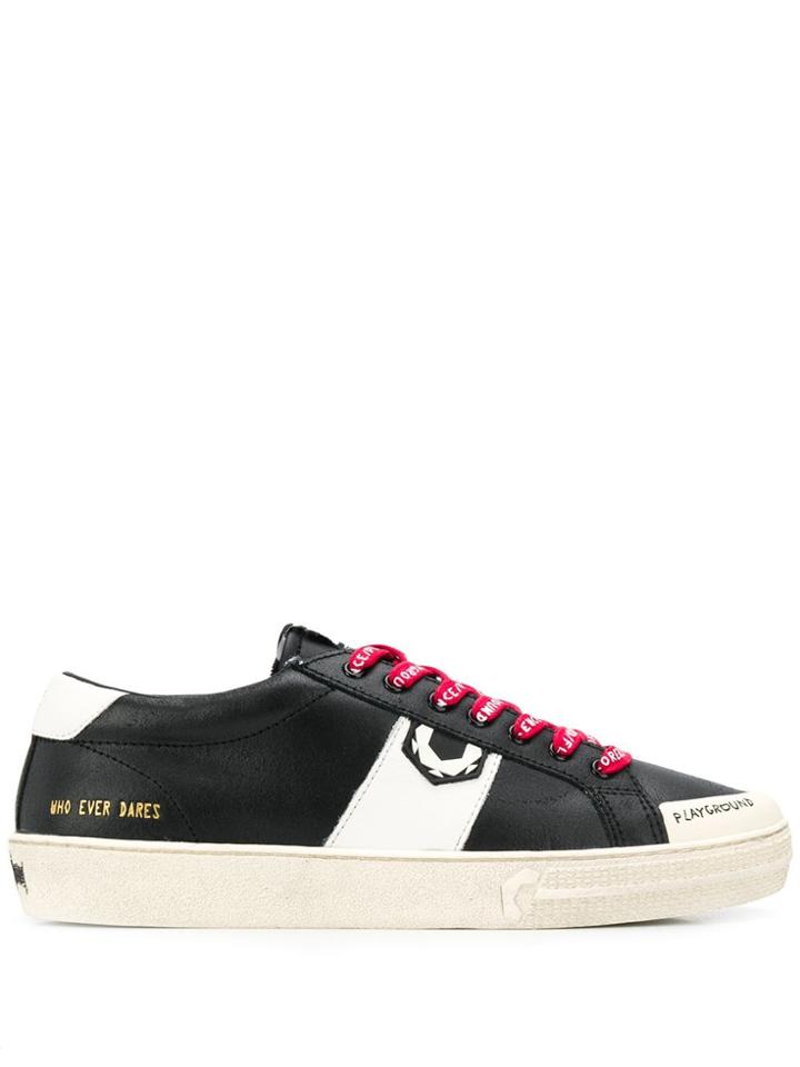 Moa Master Of Arts Playground Distressed Sneakers - Black