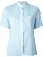 Céline Vintage Check Pattern Shirt, Women's, Size: 40, Blue
