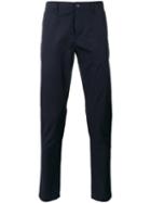 Burberry Straight Leg Trousers, Men's, Size: 32, Blue, Cotton