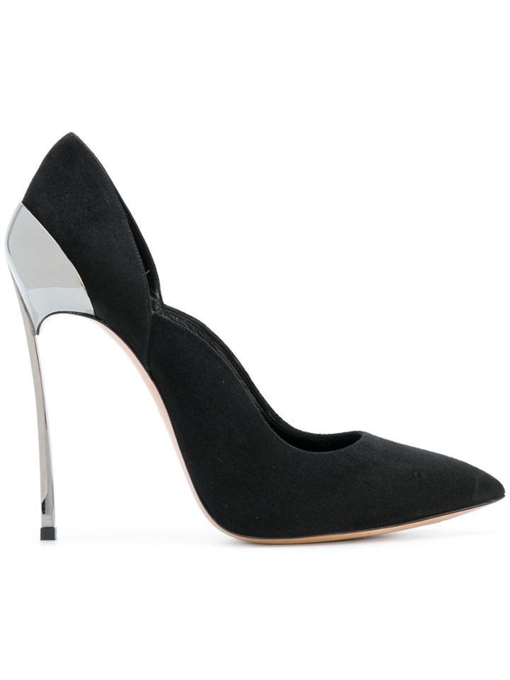 Casadei Scalloped Techno Blade Pumps - Black