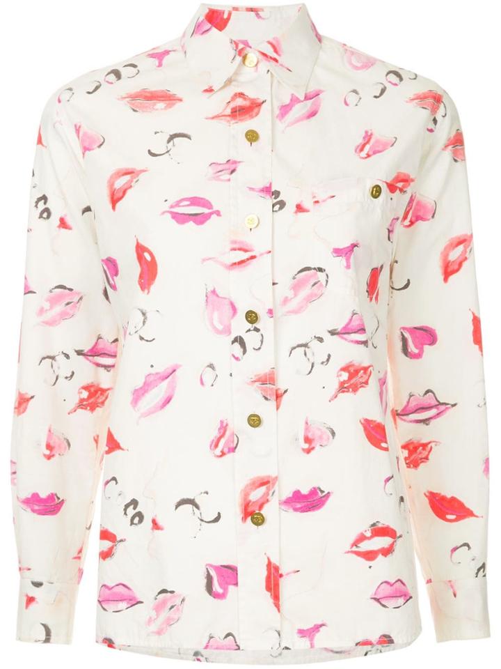 Chanel Vintage Long Sleeve Top - White