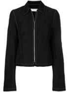 Wales Bonner Classic Collar Zipped Jacket - Black