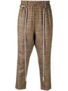 Ne. Sense Check Tapered Trousers - Brown