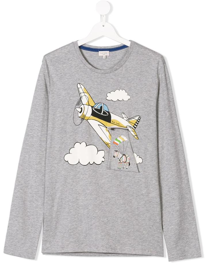 Paul Smith Junior Teen Printed T-shirt - Grey