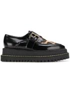 No21 Leopard Printed Loafers - Black