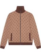 Gucci Gg Jacquard Knit Bomber - Neutrals