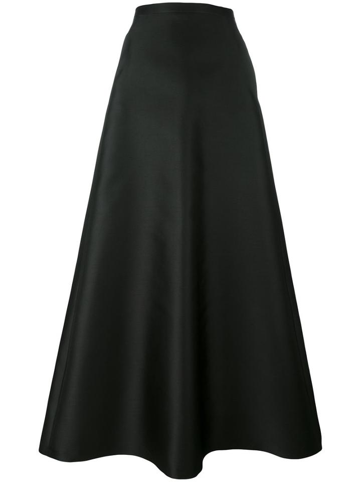 Max Mara Mid-rise A-line Skirt, Women's, Size: 42, Black, Polyester/silk