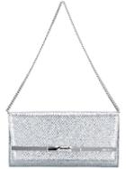 Jimmy Choo Lydia Clutch, Women's, Grey, Calf Leather