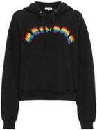 Re/done Rainbow Hooded Sweatshirt - Black