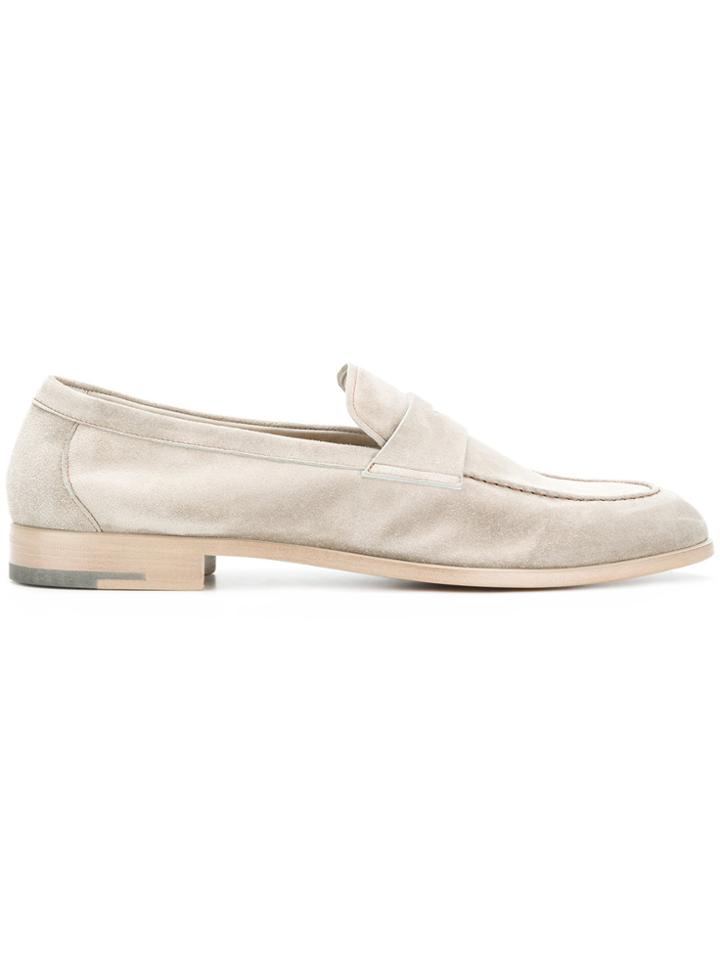 Giorgio Armani Classic Slip-on Loafers - Grey