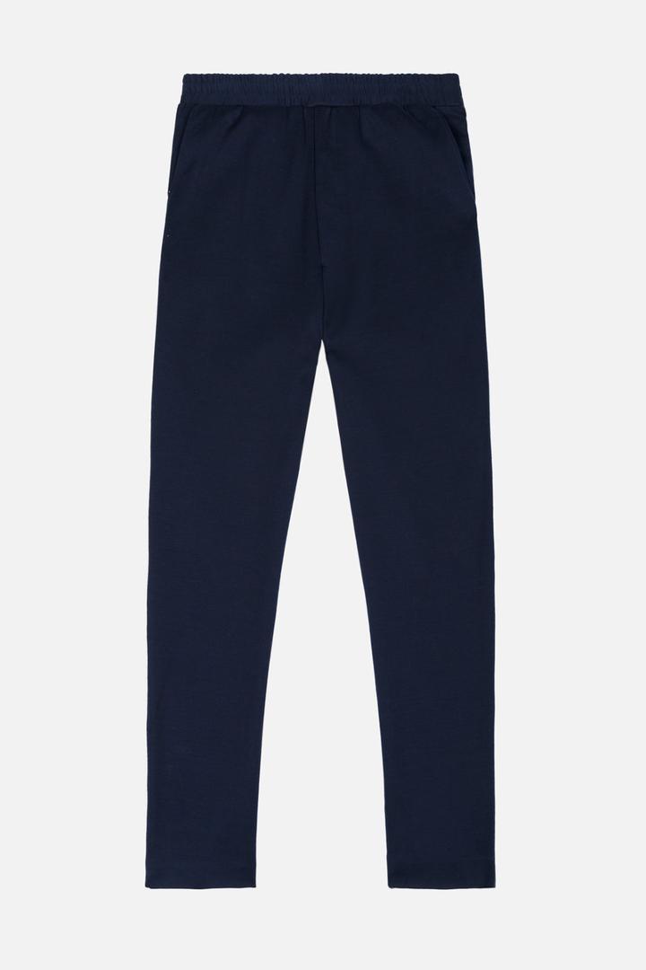 Ami Alexandre Mattiussi Elasticated Waist Trousers, Men's, Size: 40, Blue, Cotton