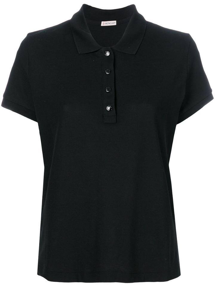 Moncler Classic Fitted Polo Shirt - Black